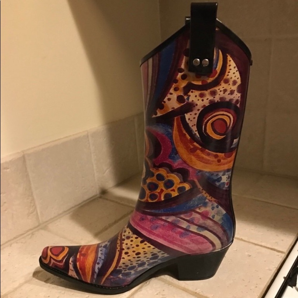 Cowboy style Rainboots